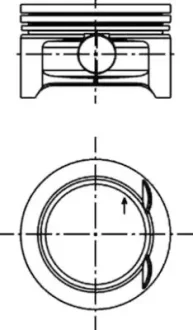 Поршень 73,00+0,50 KOLBENSCHMIDT 40382620