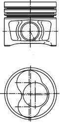 Поршень, комплект AUDI/SKODA/VW A4,Octavia,Superb,Caddy 2,0TDI 04-10 (1-2цил.) KOLBENSCHMIDT 40408600