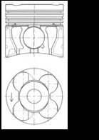 Поршень з кільцями OPEL 79,5 1,7 CDTI A17DT/Z17DT (вир-во KS) KOLBENSCHMIDT 41071620