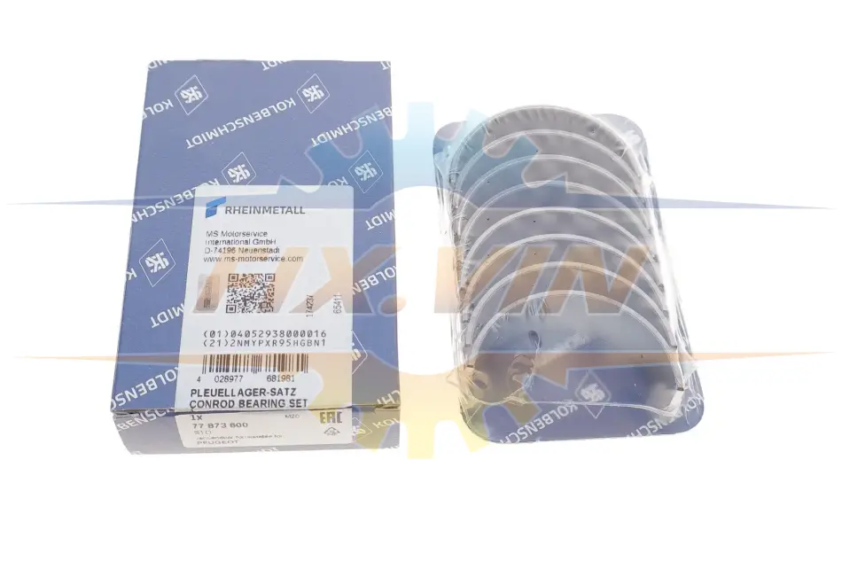 Вкладиші шатунні комплект CITROEN/PEUGEOT Berlingo,Jumpy,C-Max,Fiesta,Focus,Expert,Partner 1,6HDI KOLBENSCHMIDT 77873600 (фото 1)