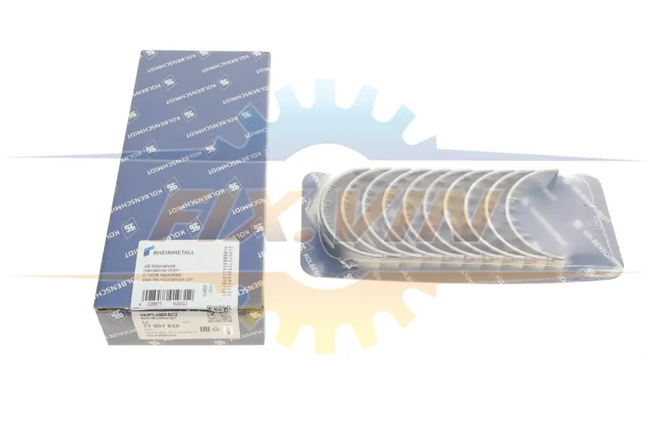 Вкладиші корінні Audi A3/A4/A5 1.8/2.0TFSI 04-16/VW Golf/Passat 1.8/2.0TSI 04-14 (+0.25) KOLBENSCHMIDT 77907610 (фото 1)