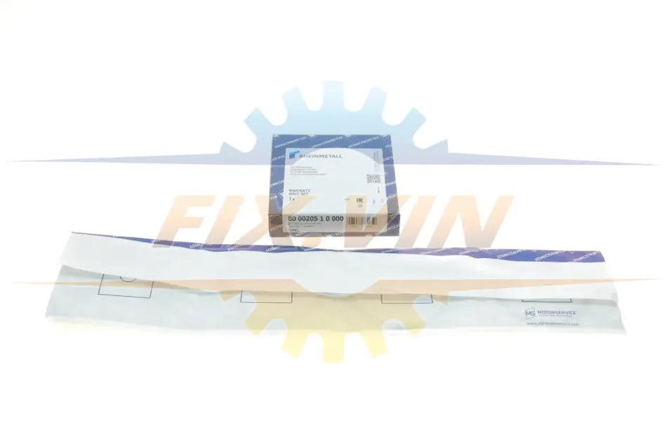 Кільця поршневі, комплект на 1 циліндр OPEL Astra,Combo,Corsa 1,4i -00 KOLBENSCHMIDT 800020510000 (фото 1)