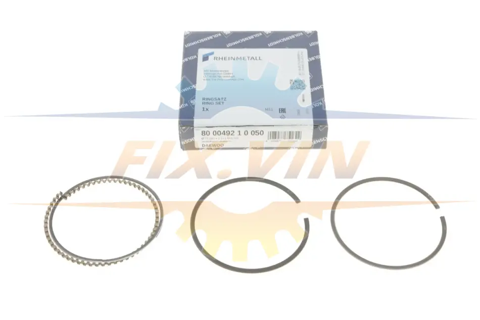 Кільця поршневі, комплект на 1 циліндр DAEWOO Espero,Lanos,Nexia 1,5i 94- KOLBENSCHMIDT 800049210050 (фото 1)