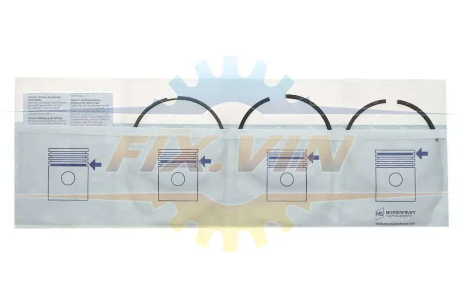 Кільця поршневі, комплект на 1 циліндр NISSAN/OPEL/RENAULT 2,5DCI 16V KOLBENSCHMIDT 800050610050 (фото 1)