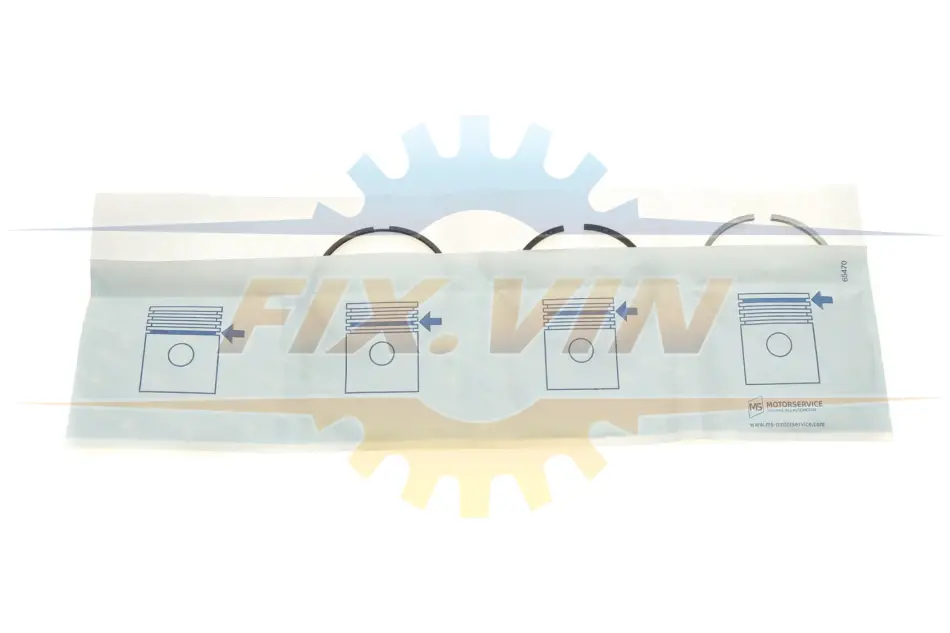 Кільця поршневі PSA 75,00 1.6HDi 16V DV6TED4 Euro4 3x1,95x2,5 (вир-во KS) KOLBENSCHMIDT 800054910000 (фото 1)