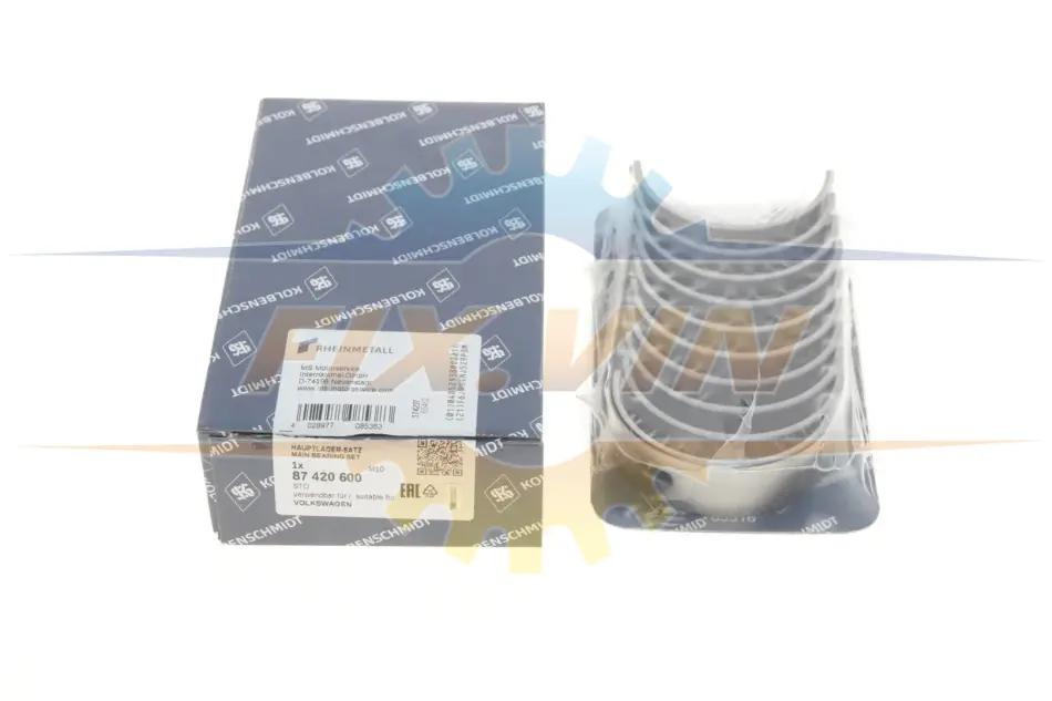 Вкладиші корінні VW Caddy II 1.4-1.6 95-04 KOLBENSCHMIDT 87420600 (фото 1)