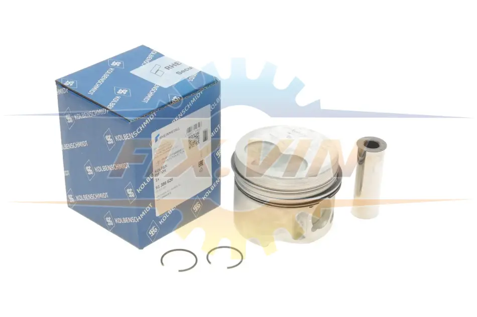 Поршень з кільцями AUDI/VW 80.0 1.9D/2.4D 1X/1Y/3D/AAS/AAB (вир-во KS) KOLBENSCHMIDT 91386620 (фото 1)