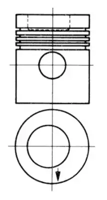 Поршень KOLBENSCHMIDT 93882630 (фото 1)