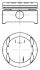 Поршень, комплект OPEL X16XE 1,6 16V KOLBENSCHMIDT 94637600 (фото 1)
