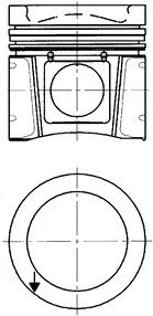 Поршень KOLBENSCHMIDT 94705600