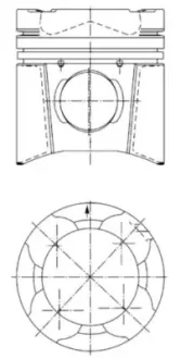 Поршень KOLBENSCHMIDT 94846600