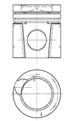 Поршень KOLBENSCHMIDT 94896600 (фото 1)