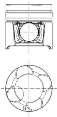 Поршень KOLBENSCHMIDT 97458600 (фото 1)