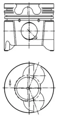 Поршень KOLBENSCHMIDT 99879601 (фото 1)