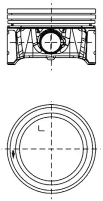 Поршень KOLBENSCHMIDT 99913600 (фото 1)
