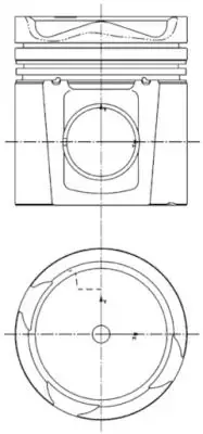Поршень KOLBENSCHMIDT 99985600 (фото 1)