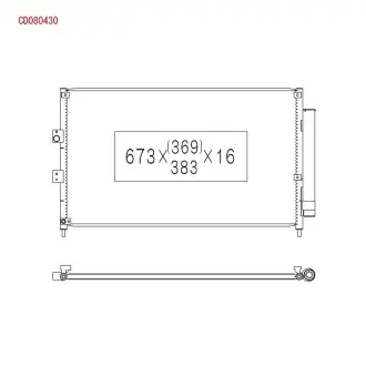 Радіатор кондиціонера KOYORAD CD080430