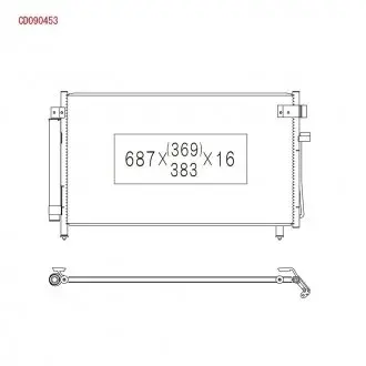 Радіатор кондиціонера KOYORAD CD090453