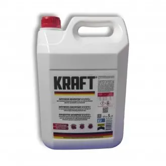 Антифриз G12/G12+ -80°C красный 5л KRAFT KF104