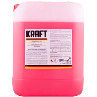 Охолоджуюча рідина G12/G12+ Red концентрат червоний 20л KRAFT KF124