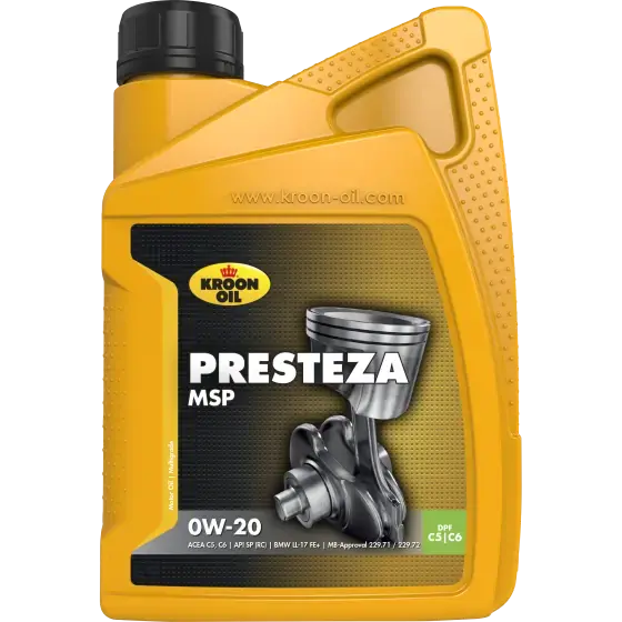 Олива моторна Presteza MSP 0W-20 1л KROON OIL 36495 (фото 1)