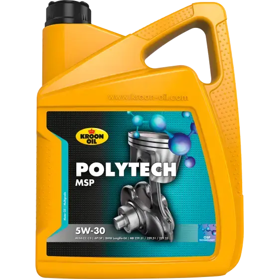 Олива моторна PolyTech MSP 5W-30 5л KROON OIL 37400 (фото 1)