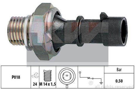 Датчик давления масла, Lanos 1.3-1.6 KW 500 069