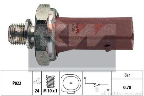 Датчик давления масла, 1.9-2.0, 95-10 KW 500 132