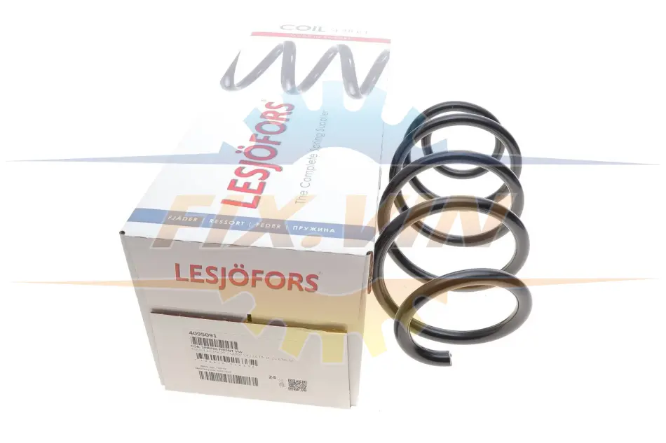 Пружина подв. передн. VW (пр-во Lesjofors) TIGUAN 2,0 TFSI 9/07- / CADDY 1,4 TSI/TGI / 1,6/2,0 TDI 5/15 LESJOFORS 4095091 (фото 1)