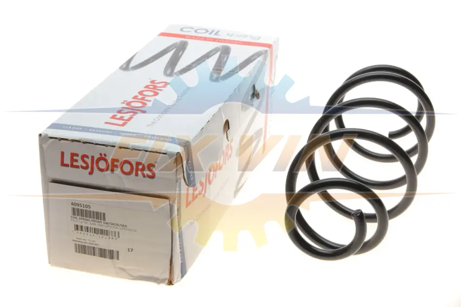 Пружина (передня) VW Polo 1.6TDI 09-/Skoda Rapid/Seat Toledo 1.6TDI 12-19 (хeтчбэк) LESJOFORS 4095105 (фото 1)