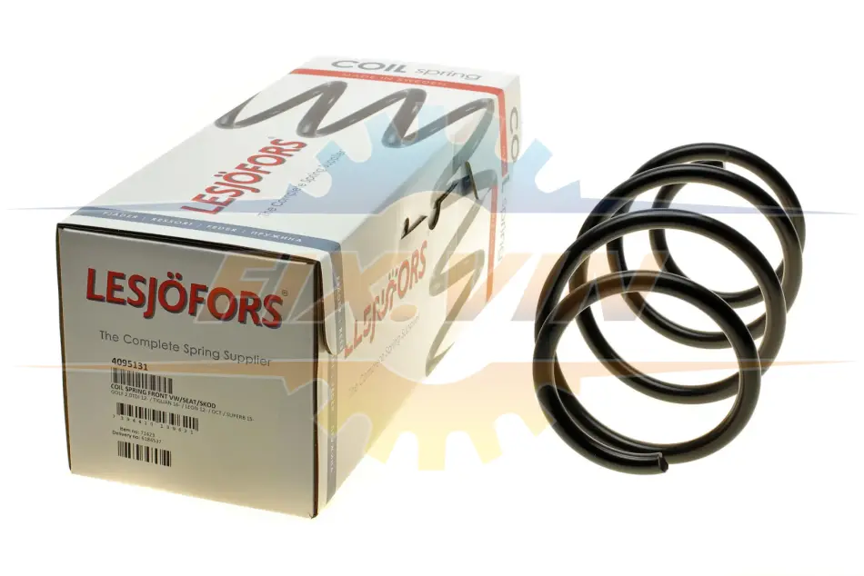 Пружина подв. передн. VW,SEAT,SKODA (пр-во Lesjofors) GOLF 2,0TDI AUT 11/12- / LEON 2,0TDI 9/12- / SUPERB 2,0 15- LESJOFORS 4095131 (фото 1)