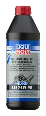 Олива трансмісійна SAE 75W-90 Vollsynthetisches Hypoid Getriebeoil GL-4 / 5 1 л LIQUI MOLY 1024 (фото 1)