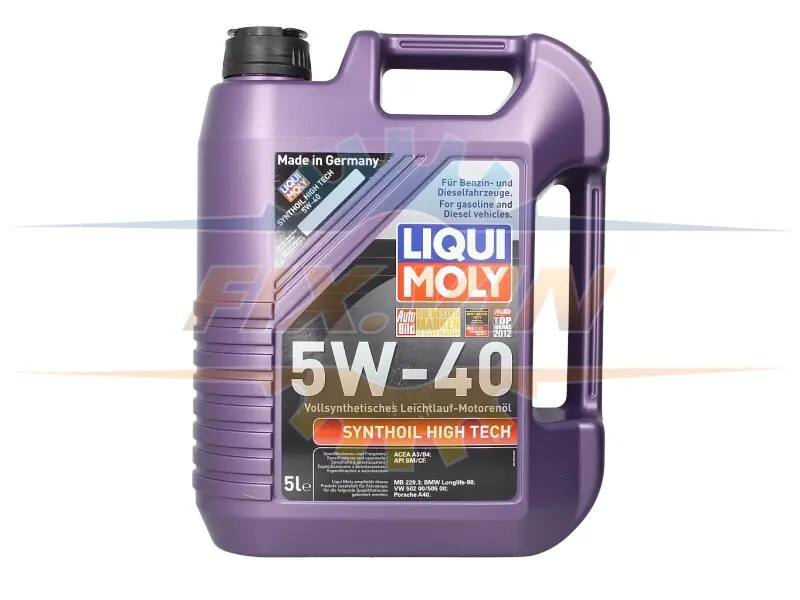Моторна олива Synthoil High Tech (5L) 5W40 API CF SM ACEA A3 B3 B4 BMW LL-98 MB 229.1 VW 502.00 VW 505.00 LIQUI MOLY 1856 5W40 5L (фото 1)