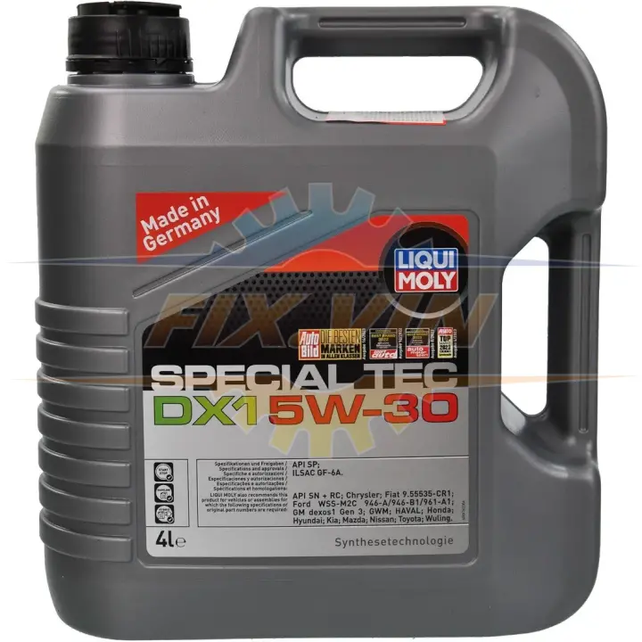 Олива моторна Special Tec DX1 5W-30 4л LIQUI MOLY 20968 (фото 1)