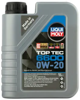 Олива моторна Top Tec 6600 0W-20 1л LIQUI MOLY 21410