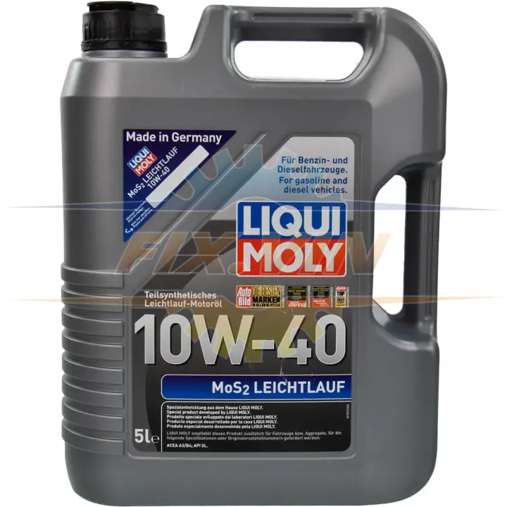 Олива моторна MoS2 Leichtlauf 10W-40 5л LIQUI MOLY 218410W405L (фото 1)