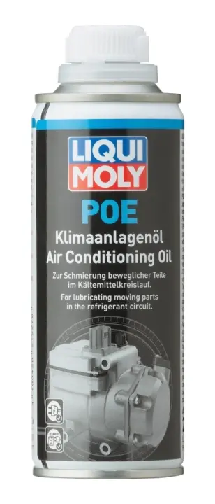 Олива для компресорів кондиціонерів Liqui Moly POE KLIMAANLAGENOL 0,25л Синтетичне мастило на основі біорозкладних поліефірних олив (POE). Забезпечує чудове змащування та оптимальний захист від зношування завдяки спеціальним активним речовинам. Влас LIQUI MOLY 21927 (фото 1)