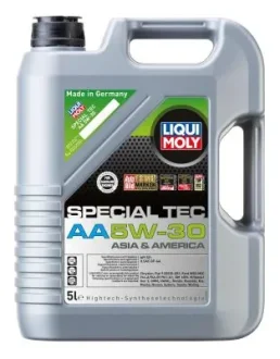 Олива моторна Liqui Moly SPECIAL TEC АА 5W-30 (Каністра 5л) Сучасна моторна олива преміум-класу з хорошими антифрикційними властивостями, яка була спеціально розроблена для всесезонного застосування в азіатських та американських автомобілях. Комбіна LIQUI MOLY 7530