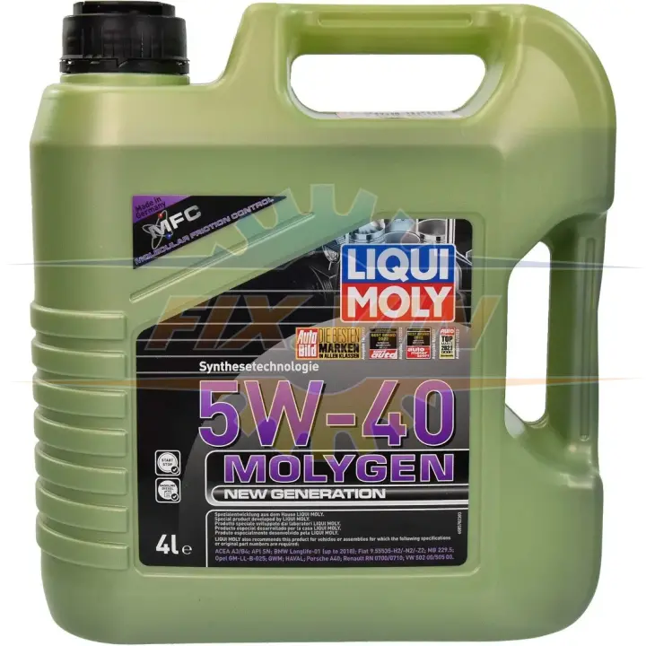 Олива моторна Molygen New Generation 5W-40 4л LIQUI MOLY 8578 (фото 1)