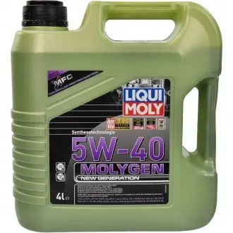 Олива моторна Molygen New Generation 5W-40 4л LIQUI MOLY 8578