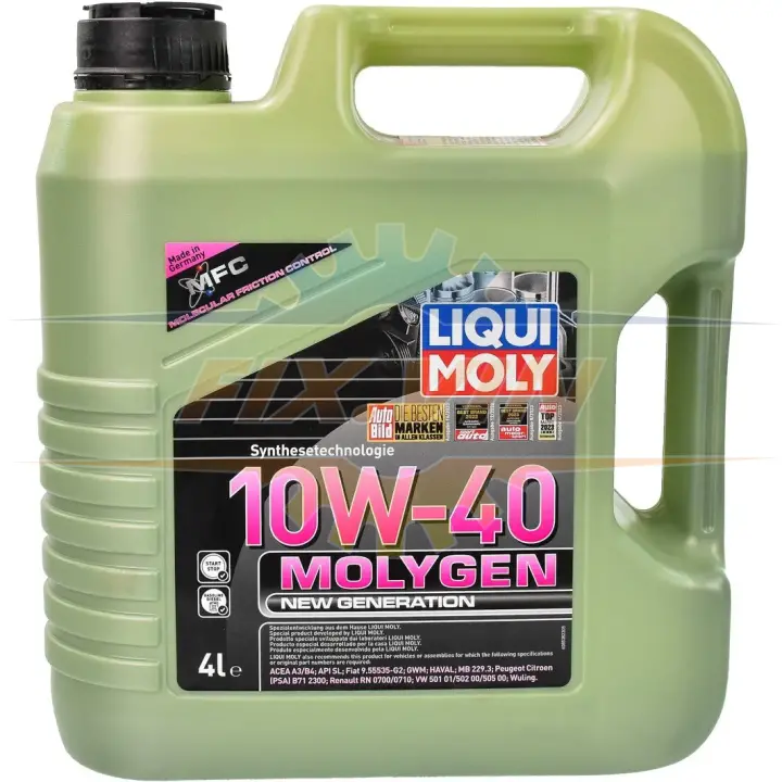 Масло моторное Molygen New Generation 10W-40 4л LIQUI MOLY 9060/8538 (фото 1)