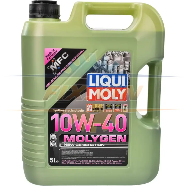 Масло моторное Molygen New Generation 10W-40 5л LIQUI MOLY 9061/9951 (фото 1)