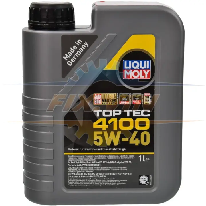 Олива моторна Top Tec 4100 5W-40 1л LIQUI MOLY 9510 (фото 1)