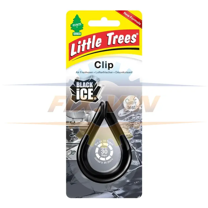 Освежитель воздуха Clip Черный лед LITTLE TREES 9748.7 (фото 1)