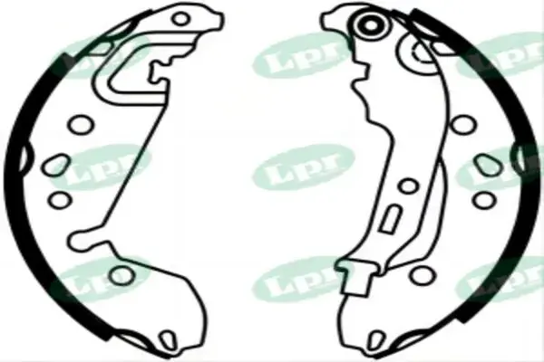 Колодки стояночного тормоза Renault Logan (13-), Sandero (13-) LPR 01239 (фото 1)