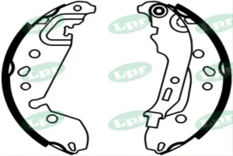 Колодки стоянкового гальма Renault Logan (13-), Sandero (13-)  LPR 01239