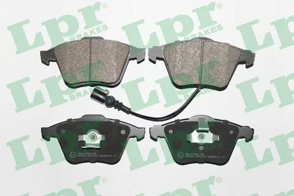 Комплект тормозных колодок, дисковый тормоз LPR 05P1270 (фото 1)