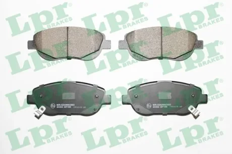 Комплект тормозных колодок, дисковый тормоз LPR 05P1566