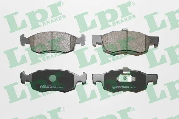 Комплект тормозных колодок, дисковый тормоз LPR 05P1654 (фото 1)