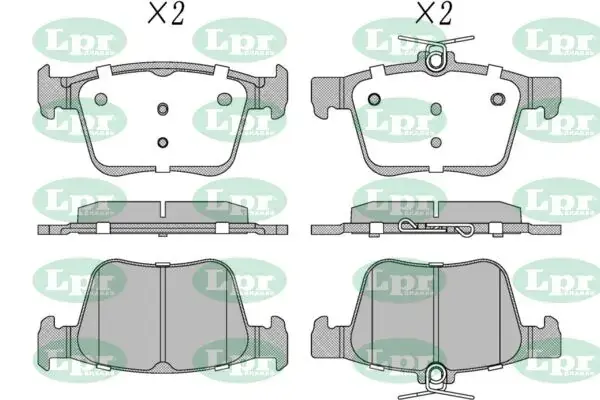 Колодки тормозные дисковые задние Audi A3 (13-20), Q3 (18-)/ Skoda Superb III/ V LPR 05P2104 (фото 1)
